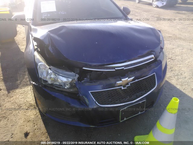 1G1PC5SH2C7382168 - 2012 CHEVROLET CRUZE LS BLUE photo 6