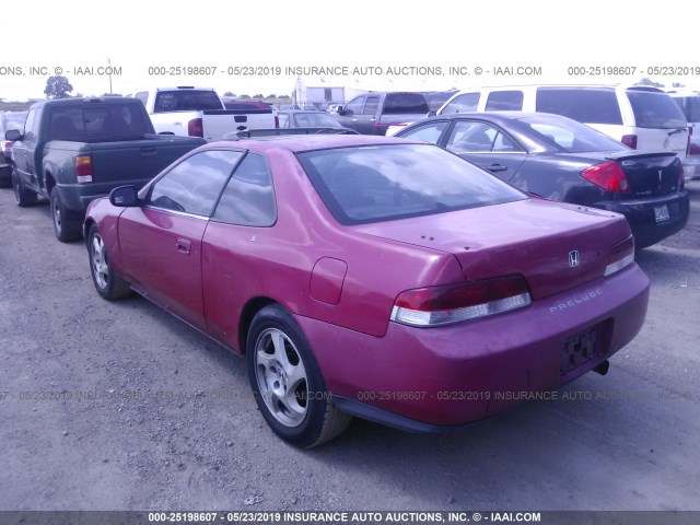 JHMBB6249YC000061 - 2000 HONDA PRELUDE RED photo 3