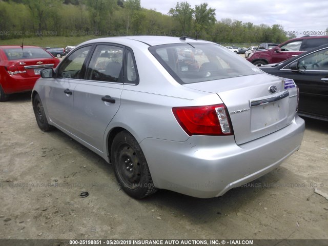 JF1GE61638H500999 - 2008 SUBARU IMPREZA 2.5I SILVER photo 3