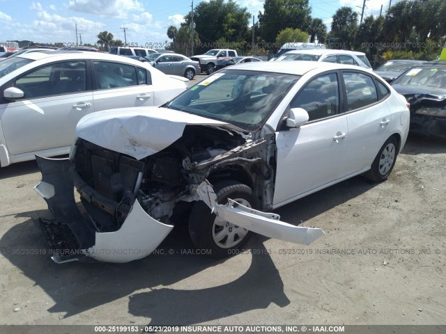 KMHDU46D99U628261 - 2009 HYUNDAI ELANTRA GLS/SE WHITE photo 2