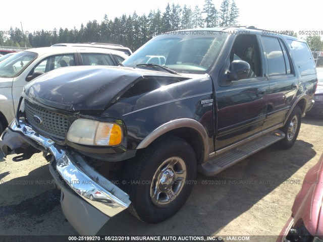 1FMPU18L01LA38234 - 2001 FORD EXPEDITION EDDIE BAUER BLACK photo 2