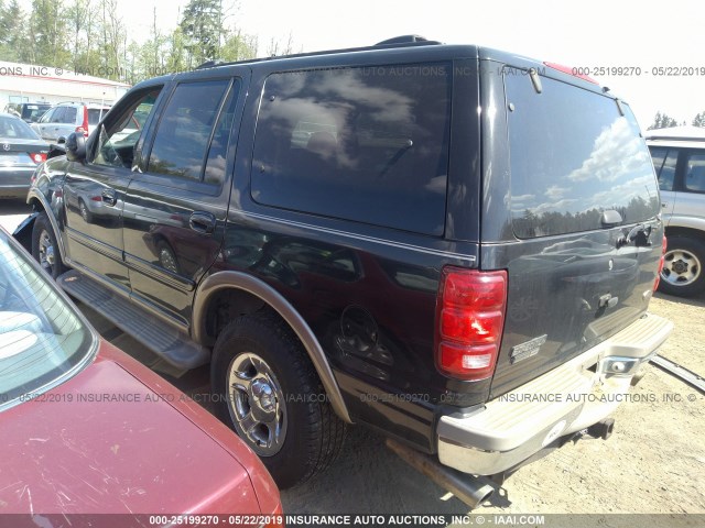 1FMPU18L01LA38234 - 2001 FORD EXPEDITION EDDIE BAUER BLACK photo 3