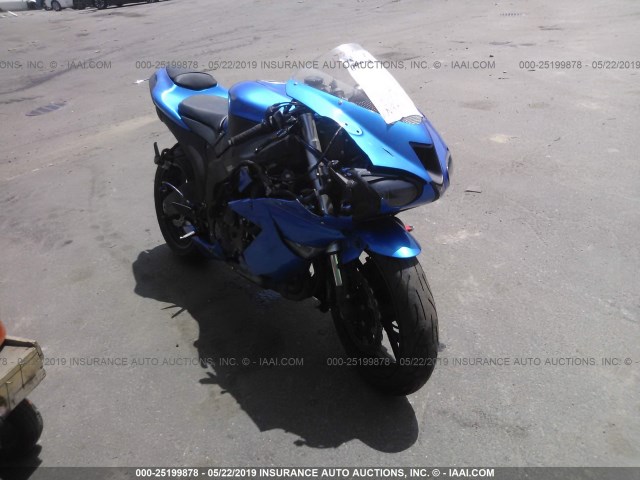 JKAZX4P118A046879 - 2008 KAWASAKI ZX600 P BLUE photo 1