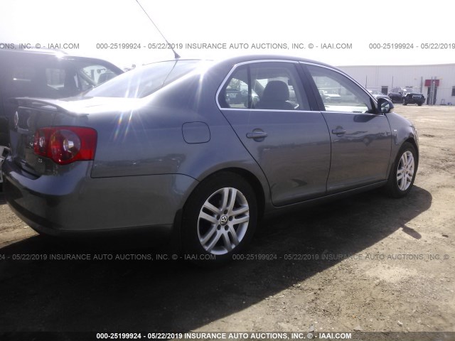 3VWEF71K87M075840 - 2007 VOLKSWAGEN JETTA WOLFSBURG 灰色 照片 4