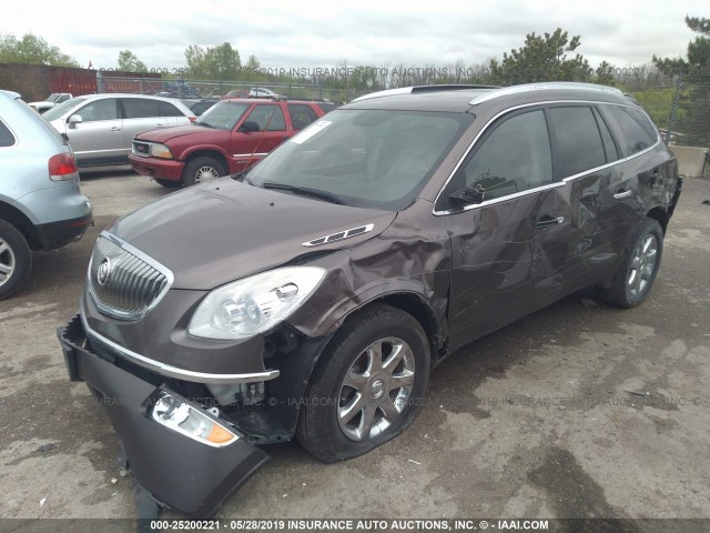 5GAEV23D59J186452 - 2009 BUICK ENCLAVE CXL BROWN photo 2