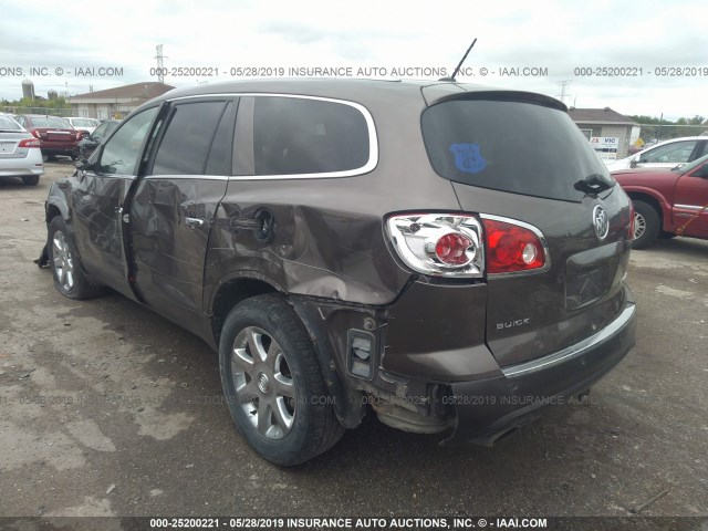 5GAEV23D59J186452 - 2009 BUICK ENCLAVE CXL BROWN photo 3