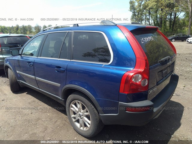 YV4CZ852X61281851 - 2006 VOLVO XC90 V8 BLUE photo 3