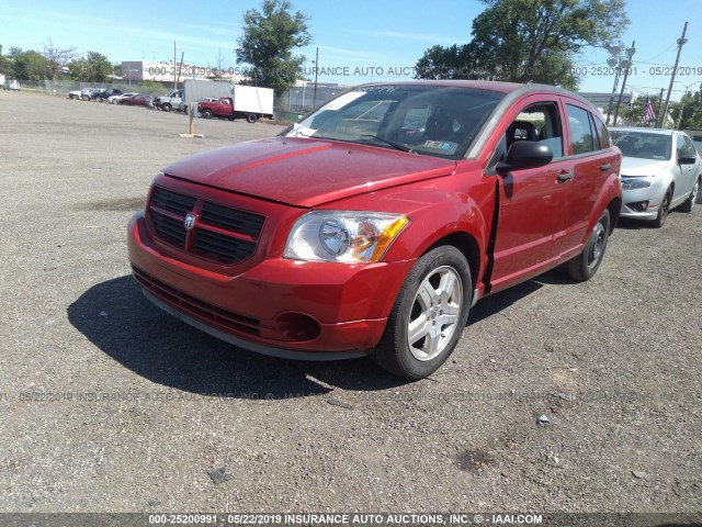 1B3HB28C68D746479 - 2008 DODGE CALIBER RED photo 2