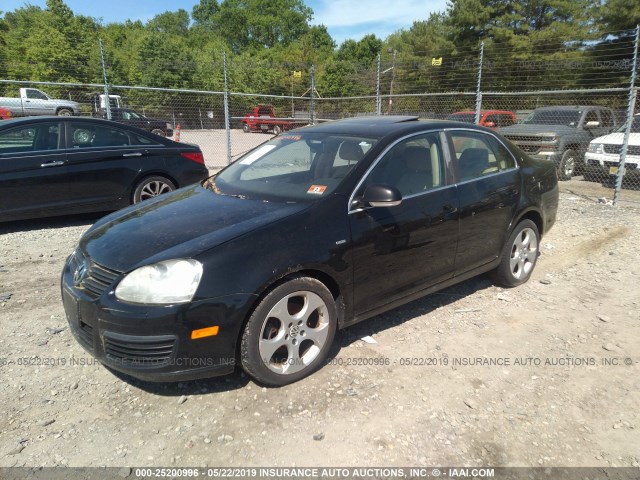 3VWEG71K17M071075 - 2007 VOLKSWAGEN JETTA WOLFSBURG 黑色 照片 2