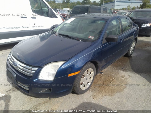 3FAHP06Z07R203152 - 2007 FORD FUSION S BLUE photo 2