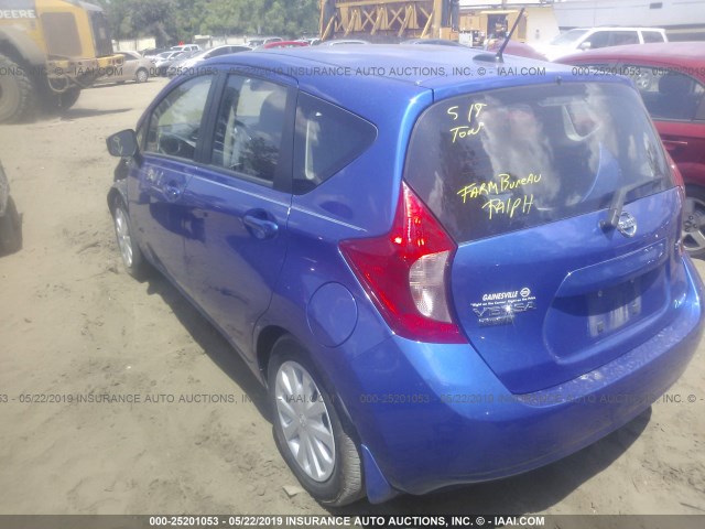 3N1CE2CP6GL382182 - 2016 NISSAN VERSA NOTE S/S PLUS/SV/SL/SR BLUE photo 3