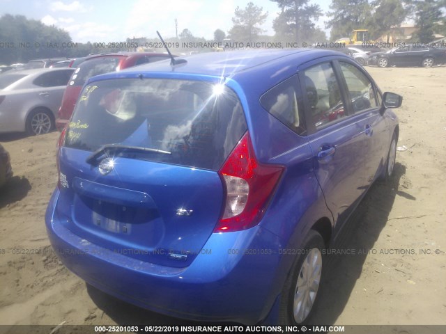 3N1CE2CP6GL382182 - 2016 NISSAN VERSA NOTE S/S PLUS/SV/SL/SR BLUE photo 4