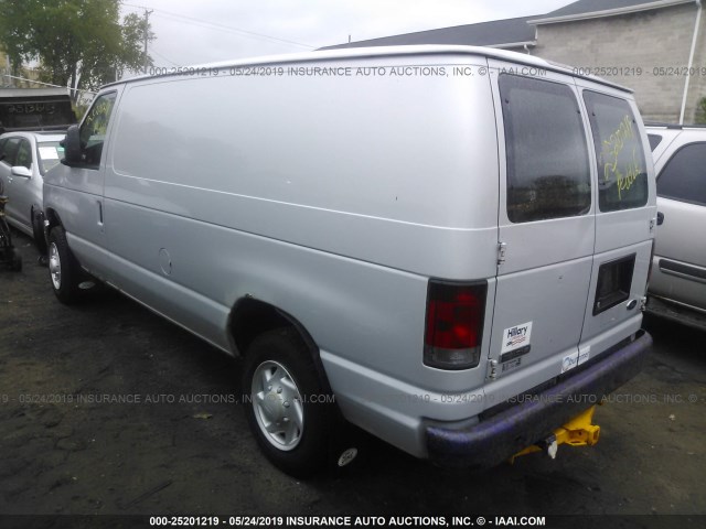 1FTNE14W18DA36442 - 2008 FORD ECONOLINE E150 VAN SILVER photo 3