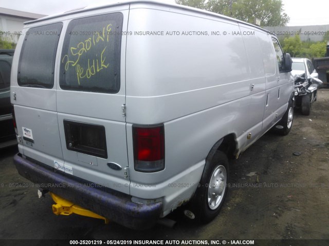 1FTNE14W18DA36442 - 2008 FORD ECONOLINE E150 VAN SILVER photo 4