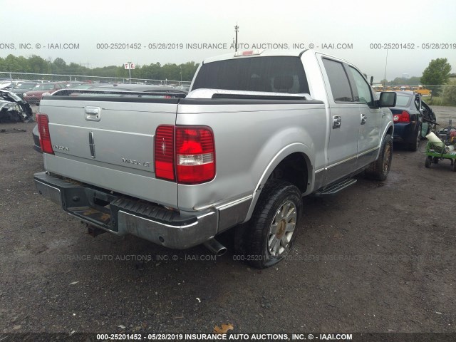 5LTPW18596FJ04718 - 2006 LINCOLN MARK LT SILVER photo 4