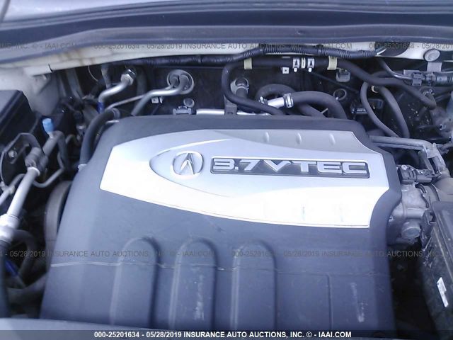 2HNYD28278H544375 - 2008 ACURA MDX  White photo 10