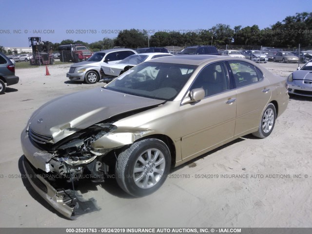 JTHBF30G430130856 - 2003 LEXUS ES 300 GOLD photo 2