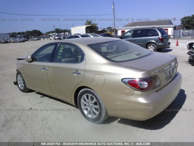 JTHBF30G430130856 - 2003 LEXUS ES 300 GOLD photo 3