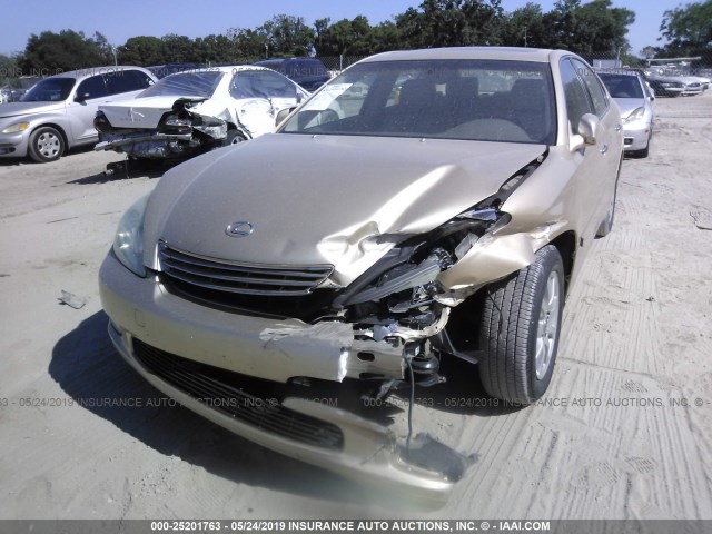 JTHBF30G430130856 - 2003 LEXUS ES 300 GOLD photo 6