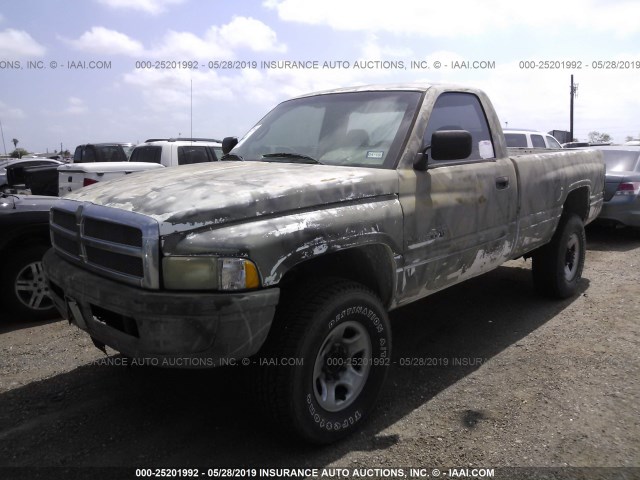 1B6KF26Z5TS681164 - 1996 DODGE RAM 2500 GREEN photo 2