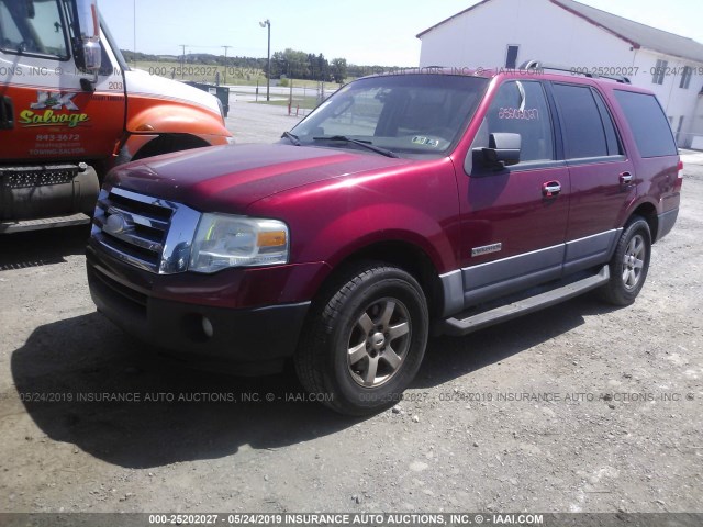 1FMFU16577LA88329 - 2007 FORD EXPEDITION XLT RED photo 2