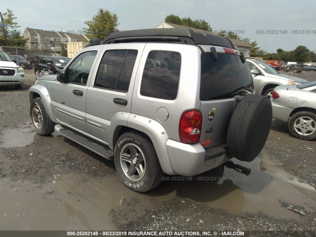 1J4GK38K03W717218 - 2003 JEEP LIBERTY RENEGADE SILVER photo 3