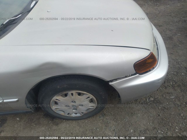 1HGCD5680VA144176 - 1997 HONDA ACCORD VALUE SILVER photo 6