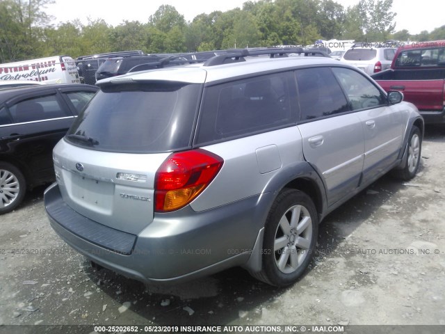 4S4BP62C477339775 - 2007 SUBARU OUTBACK OUTBACK 2.5I LIMITED SILVER photo 4