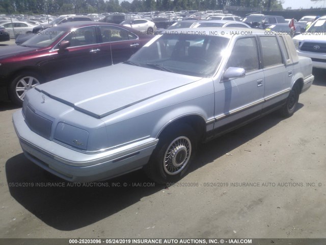 1C3XV66LXND808235 - 1992 CHRYSLER NEW YORKER FIFTH AVENUE BLUE photo 2