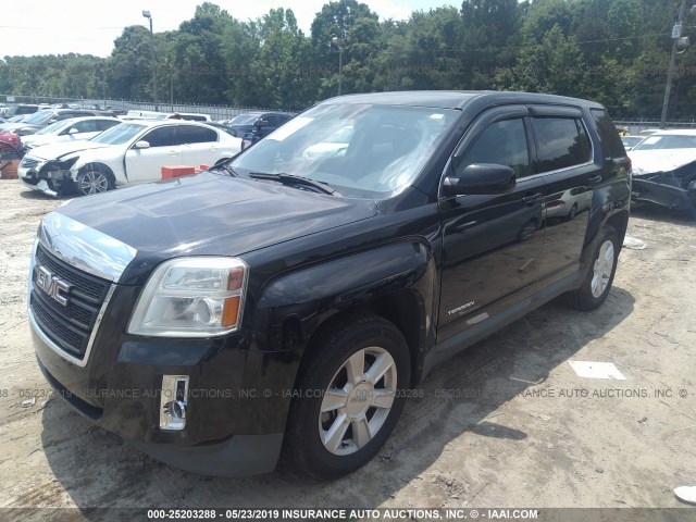 2CTALBEW2A6342101 - 2010 GMC TERRAIN SLE BLACK photo 2