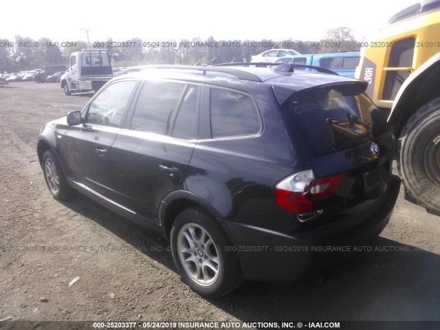 WBXPA73415WC51042 - 2005 BMW X3 2.5I BLACK photo 3