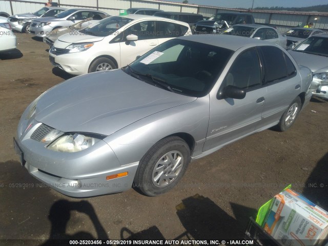 1G2JB52F447368373 - 2004 PONTIAC SUNFIRE SL/SLX SILVER photo 2