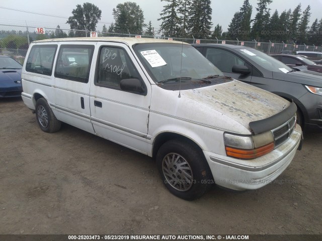 1B4GH4438PX588232 - 1993 DODGE GRAND CARAVAN  WHITE photo 1