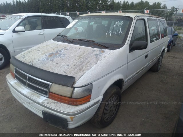 1B4GH4438PX588232 - 1993 DODGE GRAND CARAVAN  WHITE photo 2