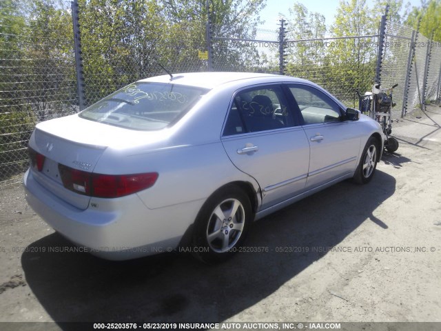 JHMCN36455C017326 - 2005 HONDA ACCORD HYBRID SILVER photo 4