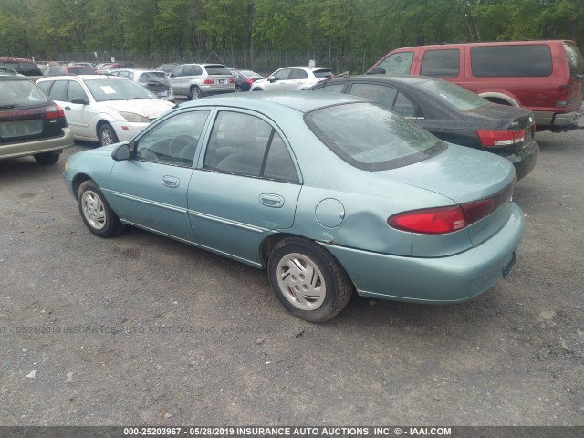 1FAFP13P7XW148258 - 1999 FORD ESCORT SE Light Blue photo 3