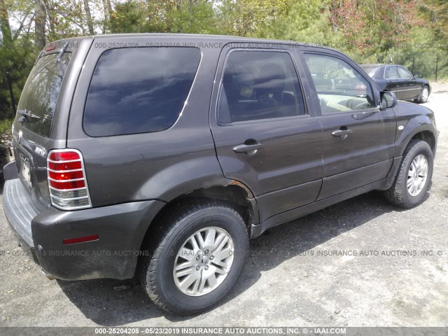 4M2CU97187KJ19220 - 2007 MERCURY MARINER PREMIER BROWN photo 4