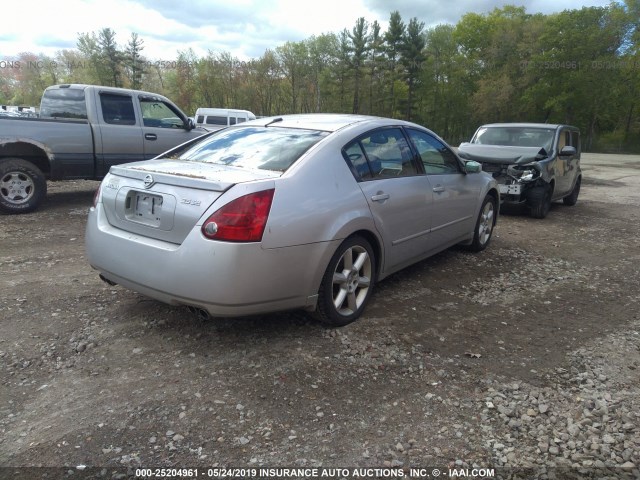 1N4BA41E65C864747 - 2005 NISSAN MAXIMA SE/SL SILVER photo 4