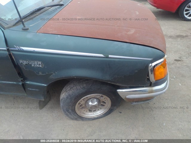 1FTCR10AXSPA43093 - 1995 FORD RANGER GREEN photo 6