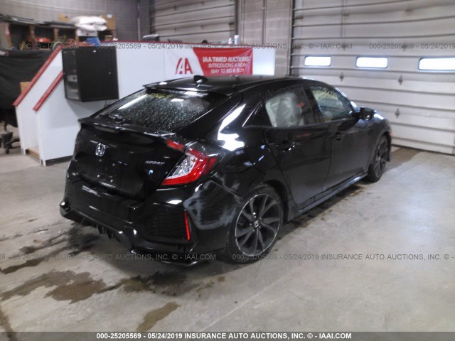 SHHFK7H45JU208140 - 2018 HONDA CIVIC SPORT 黑色 照片 4