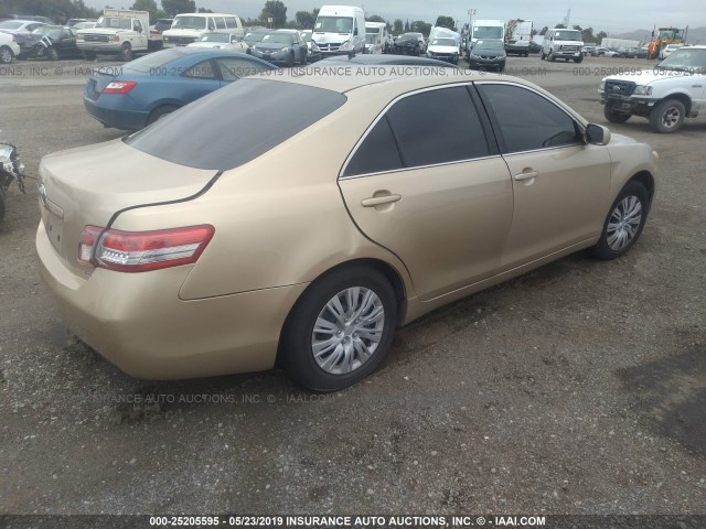 4T1BF3EK9AU049710 - 2010 TOYOTA CAMRY SE/LE/XLE GOLD photo 4