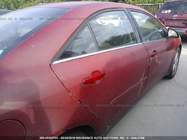 1G2ZH58N074241917 - 2007 PONTIAC G6 GT RED photo 6