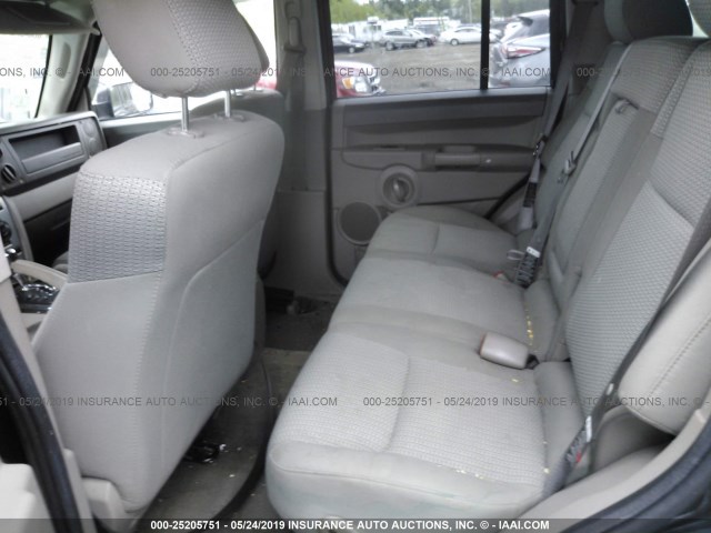 1J8HG48KX6C337254 - 2006 JEEP COMMANDER 黑色 照片 8