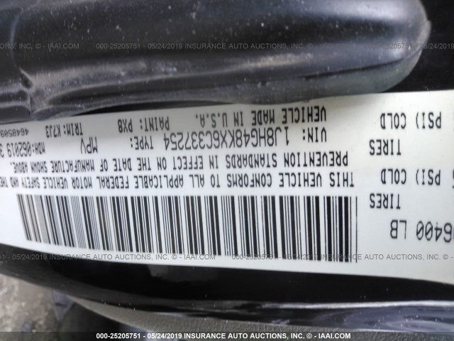 1J8HG48KX6C337254 - 2006 JEEP COMMANDER 黑色 照片 9