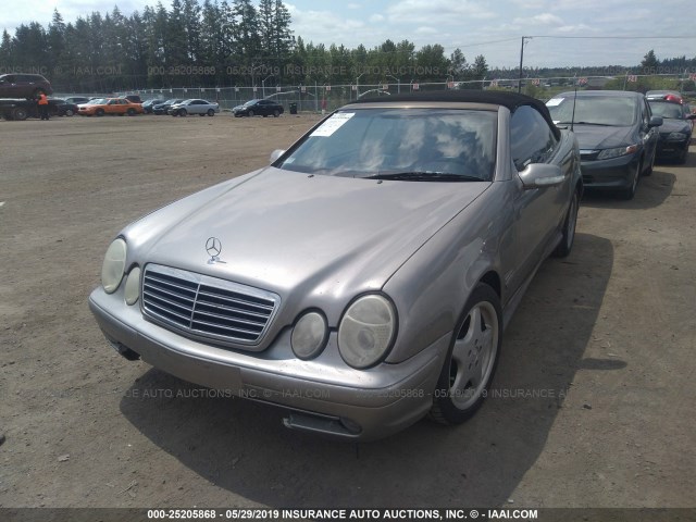 WDBLK70G43T139918 - 2003 MERCEDES-BENZ CLK 430 TAN photo 2