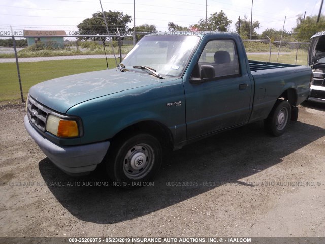 1FTCR10A4RUB65699 - 1994 FORD RANGER TURQUOISE photo 2