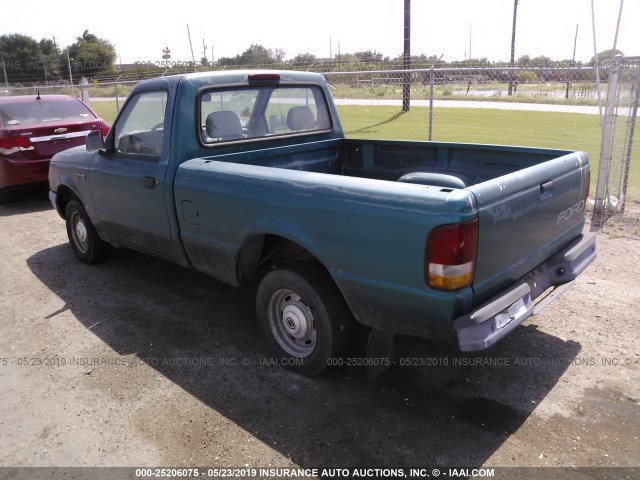 1FTCR10A4RUB65699 - 1994 FORD RANGER TURQUOISE photo 3