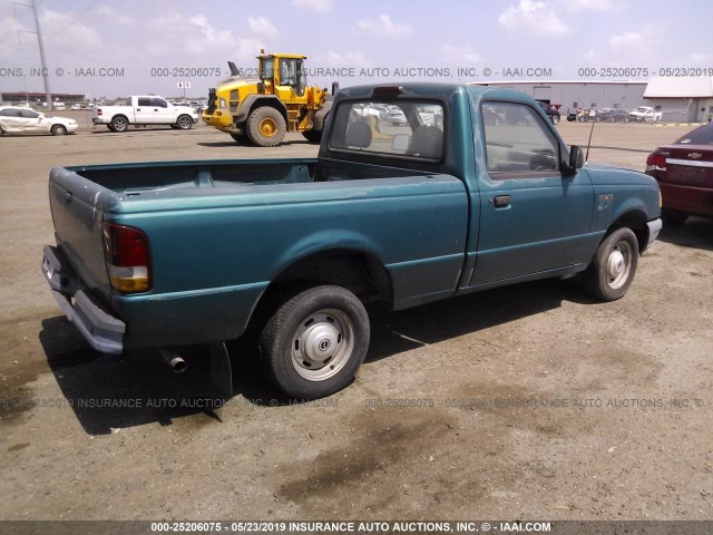 1FTCR10A4RUB65699 - 1994 FORD RANGER TURQUOISE photo 4