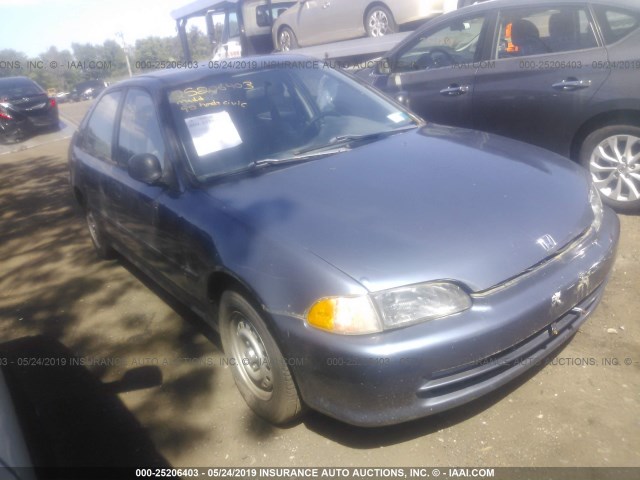 1HGEG8542SL043544 - 1995 HONDA CIVIC DX/LX BLUE photo 1