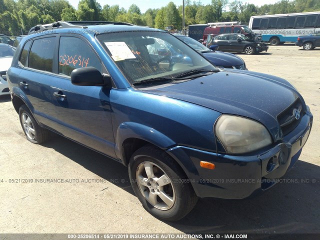 KM8JM12B46U375223 - 2006 HYUNDAI TUCSON GL BLUE photo 1